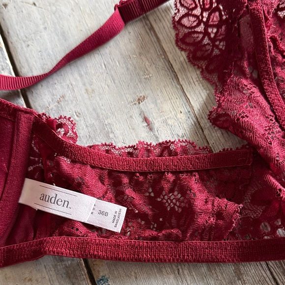 Auden Lace Bra in Deep Burgundy - Picture 6 of 6